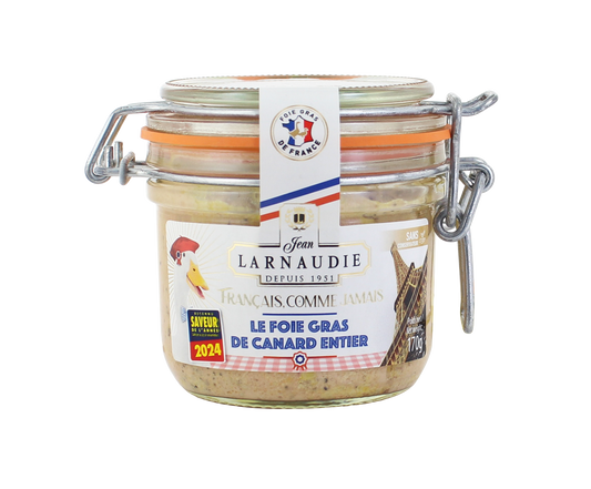 Foie Gras de Canard Entier – 170 g Glas von Jean Larnaudie