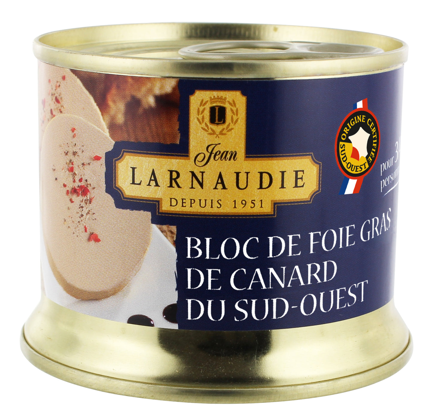 Larnaudie Bloc de Foie Gras de Canard du Sud Ouest Entenleber 150g Dose