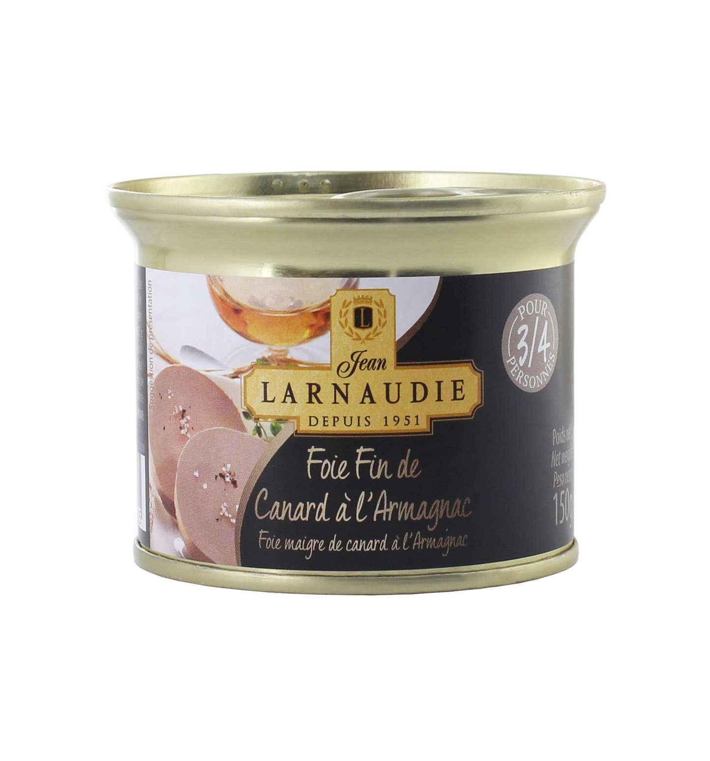 Larnaudie Foie Fin maigre de Canard à l'Armagnac Entenleberpastete mit Armagnac 150 gram