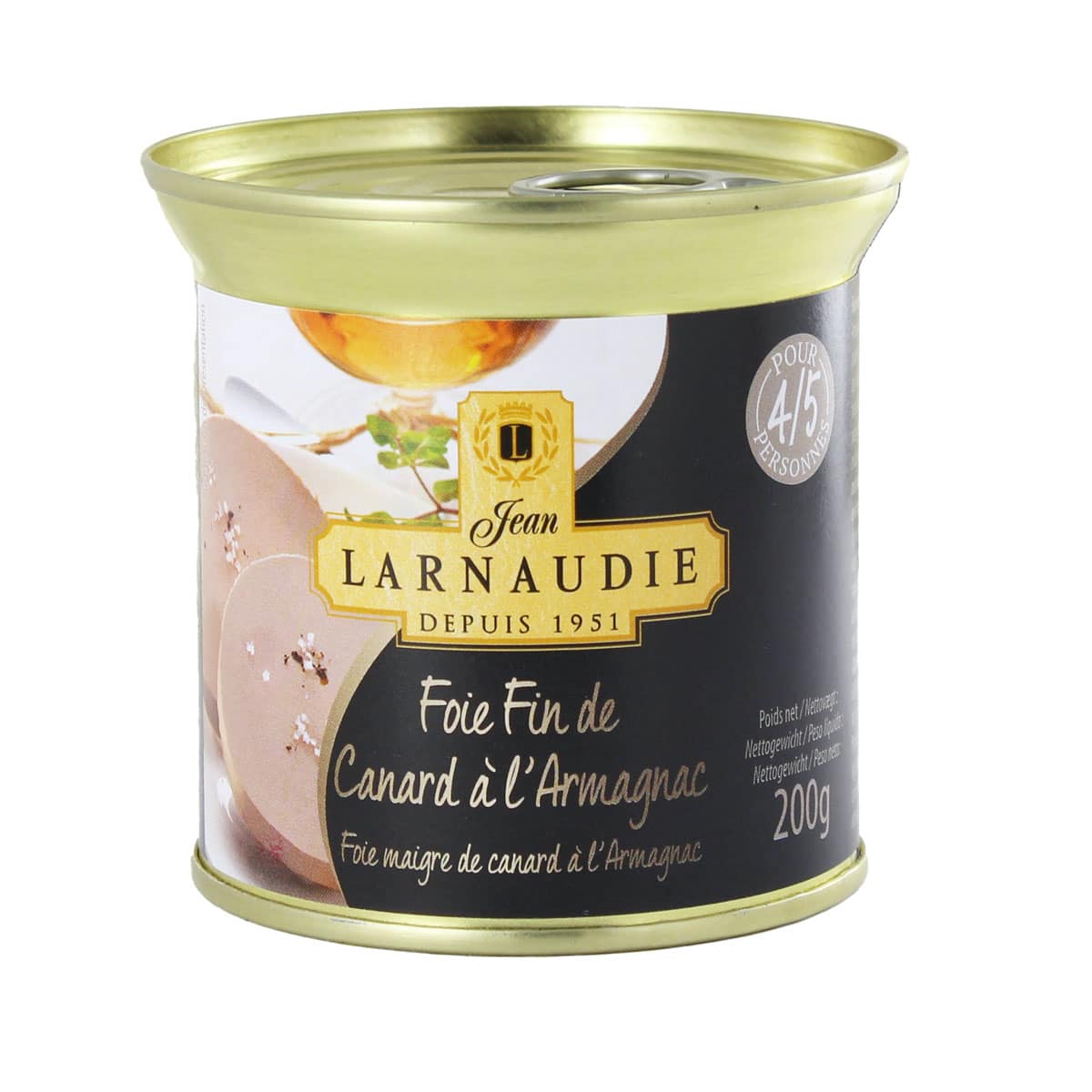 Larnaudie Foie Fin maigre de Canard à l'Armagnac Entenleberpastete mit Armagnac